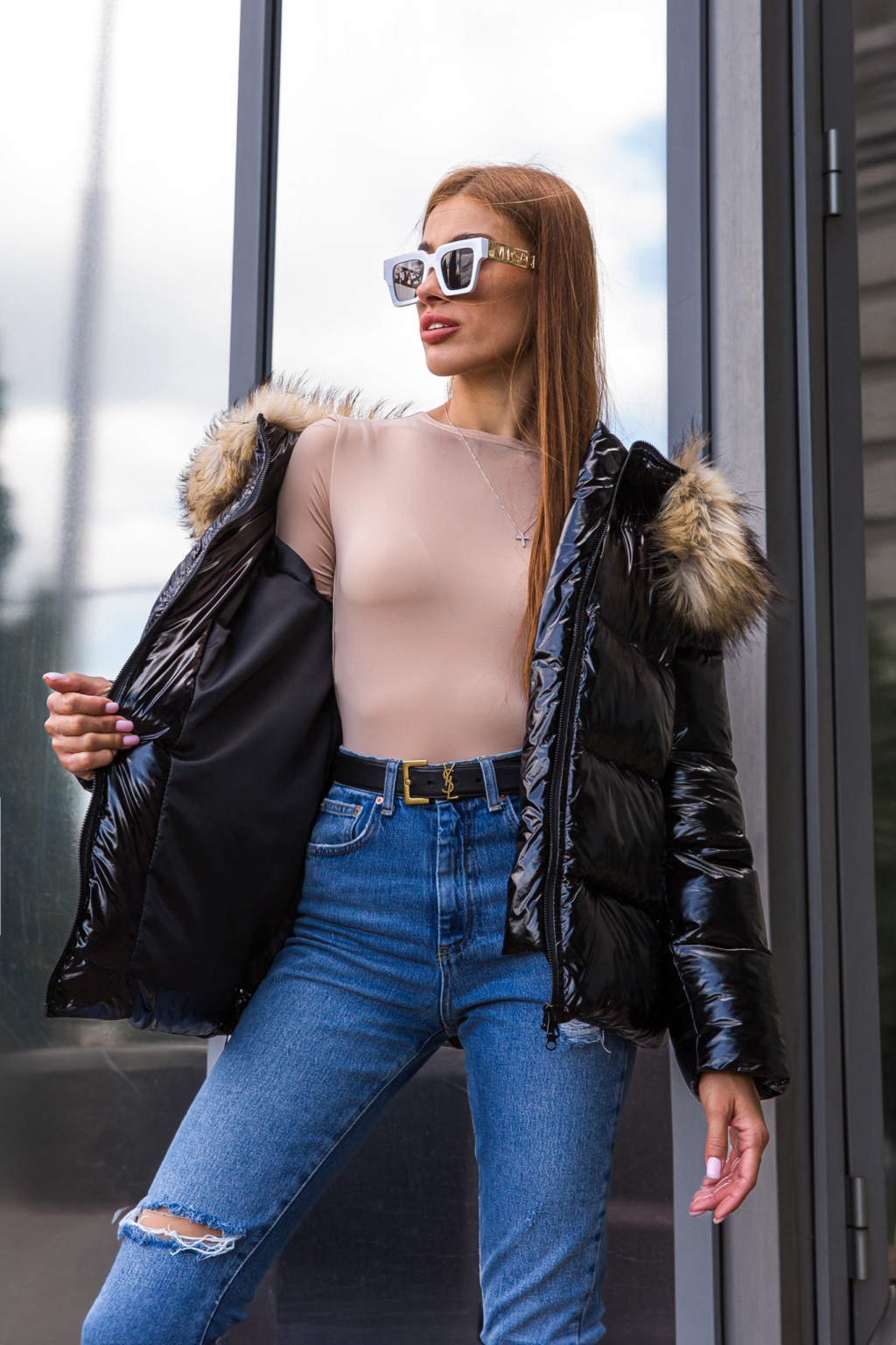 Зимняя куртка Mila Nova К-284 черный — изображение 4