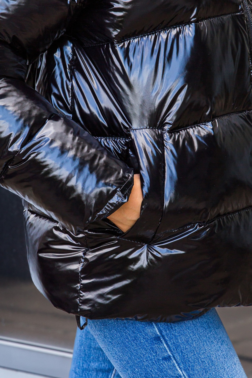 Зимняя куртка Mila Nova К-284 черный — изображение 3