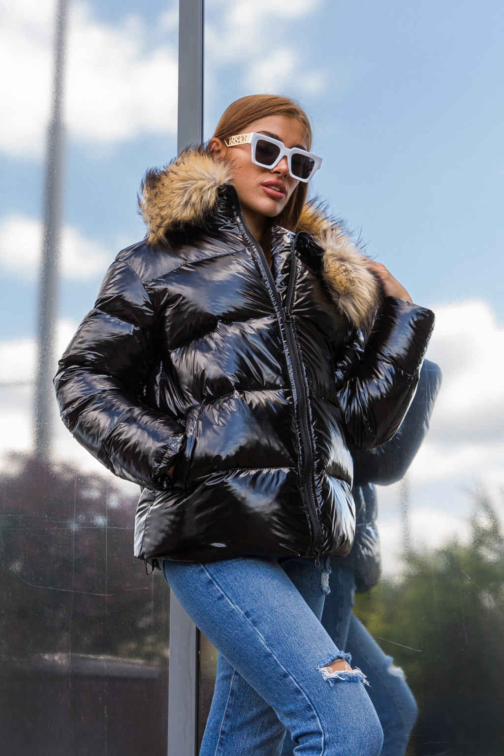 Зимняя куртка Mila Nova К-284 черный — изображение 2