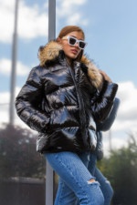 Зимняя куртка Mila Nova К-284 черный — изображение 2