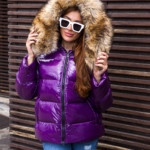 Зимняя куртка Mila Nova К-284 фиолетовый