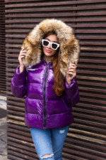 Зимняя куртка Mila Nova К-284 фиолетовый