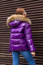 Зимняя куртка Mila Nova К-284 фиолетовый — изображение 3