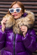 Зимняя куртка Mila Nova К-284 фиолетовый — изображение 4