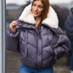 Зимняя куртка Mila Nova К-286 серый