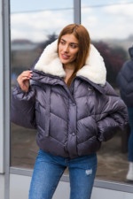 Зимняя куртка Mila Nova К-286 серый