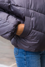 Зимняя куртка Mila Nova К-286 серый — изображение 4