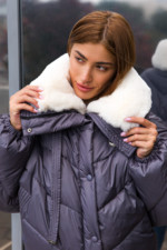 Зимняя куртка Mila Nova К-286 серый — изображение 3