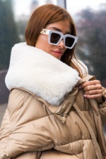 Зимняя куртка Mila Nova К-286 кемел — изображение 6