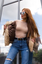 Зимняя куртка Mila Nova К-286 кемел — изображение 4