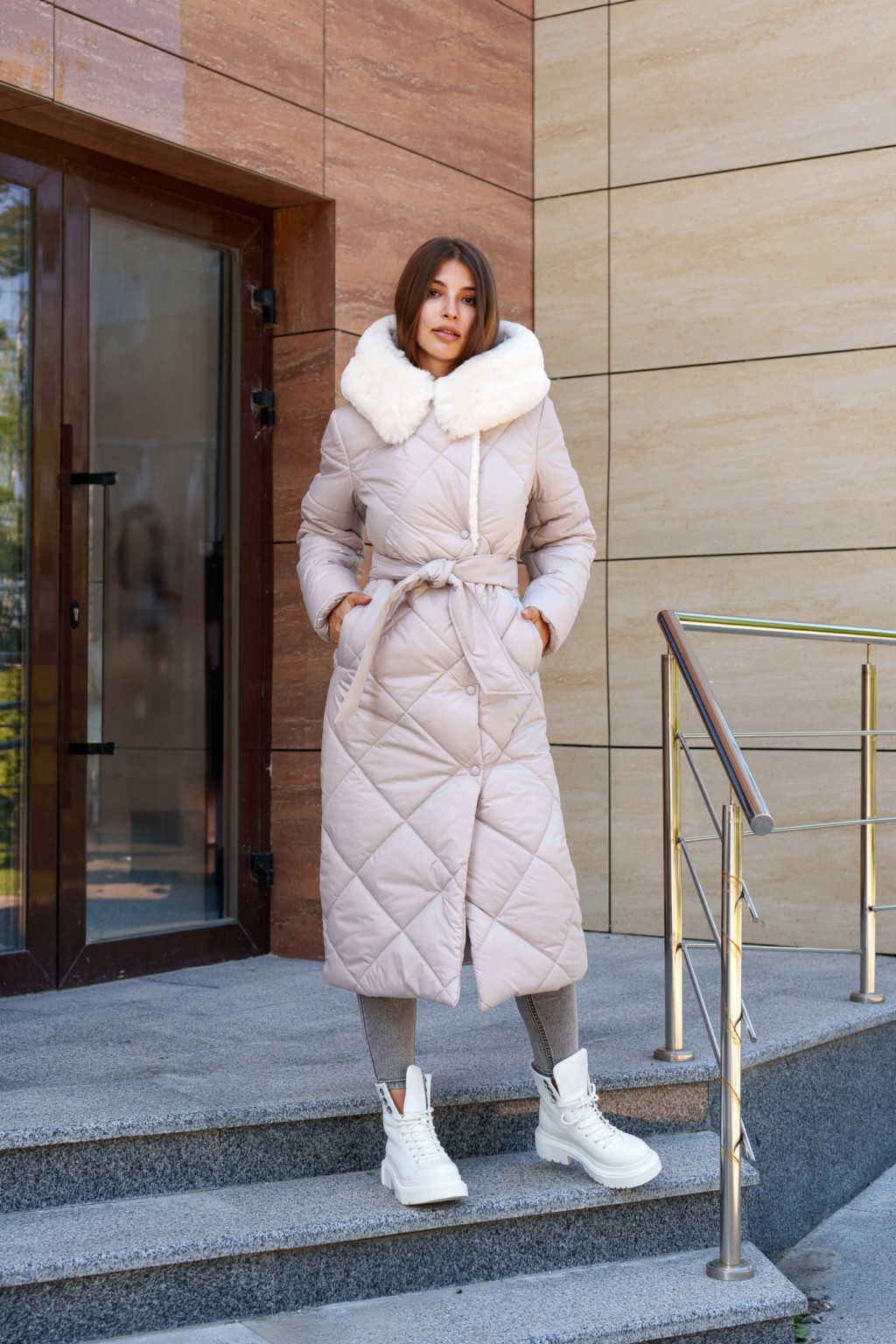 Зимнее пальто Mila Nova ПВ-319 молоко — изображение 5