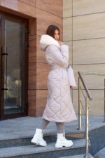 Зимнее пальто Mila Nova ПВ-319 молоко — изображение 2