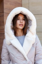 Зимнее пальто Mila Nova ПВ-319 молоко — изображение 8