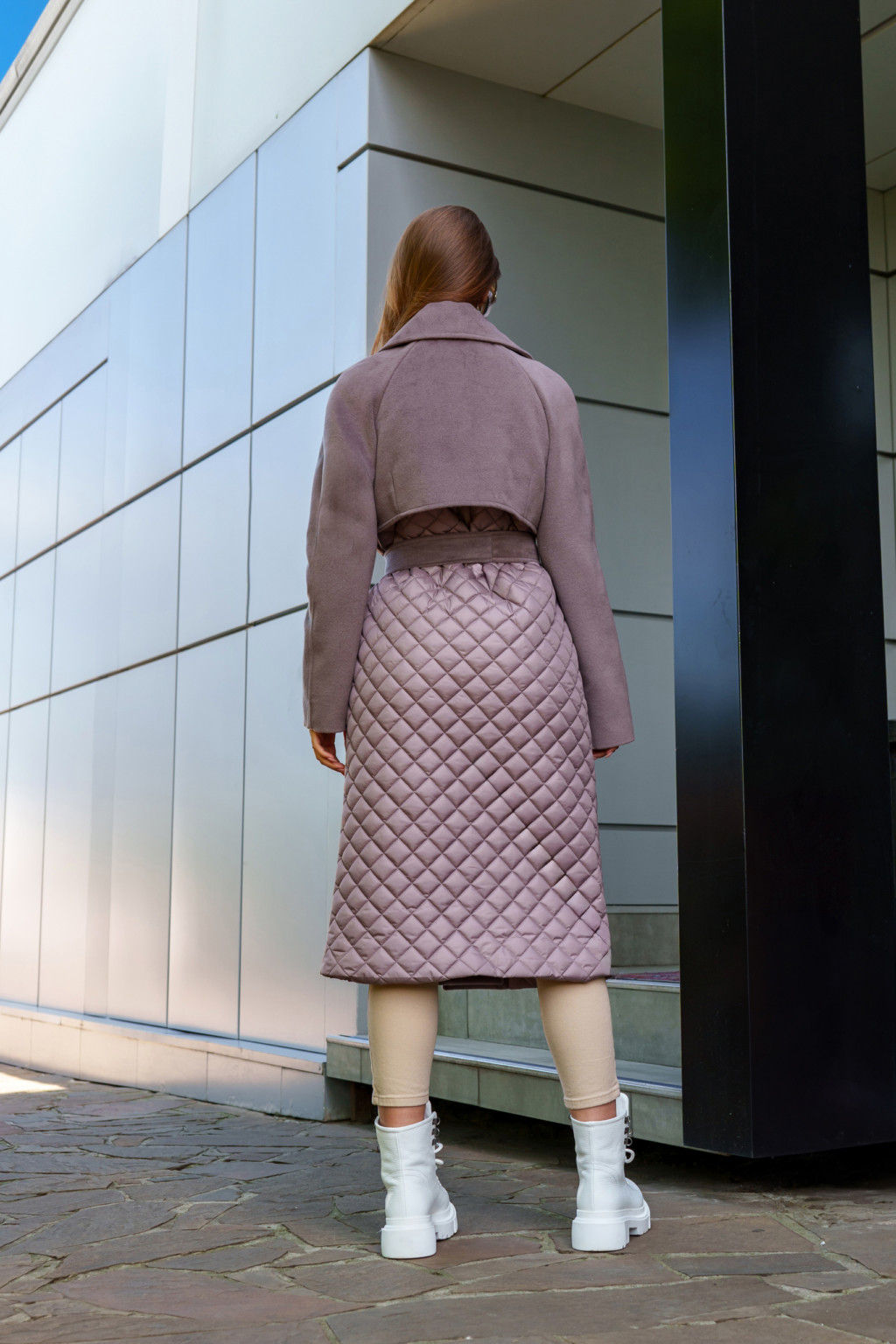 Демисезонное Пальто Mila Nova ПВ-305 капучино — изображение 4