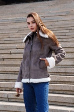 Зимняя дубленка Mila Nova Д-205  капучино — изображение 5