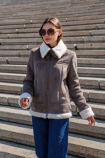 Зимняя дубленка Mila Nova Д-205  капучино — изображение 4