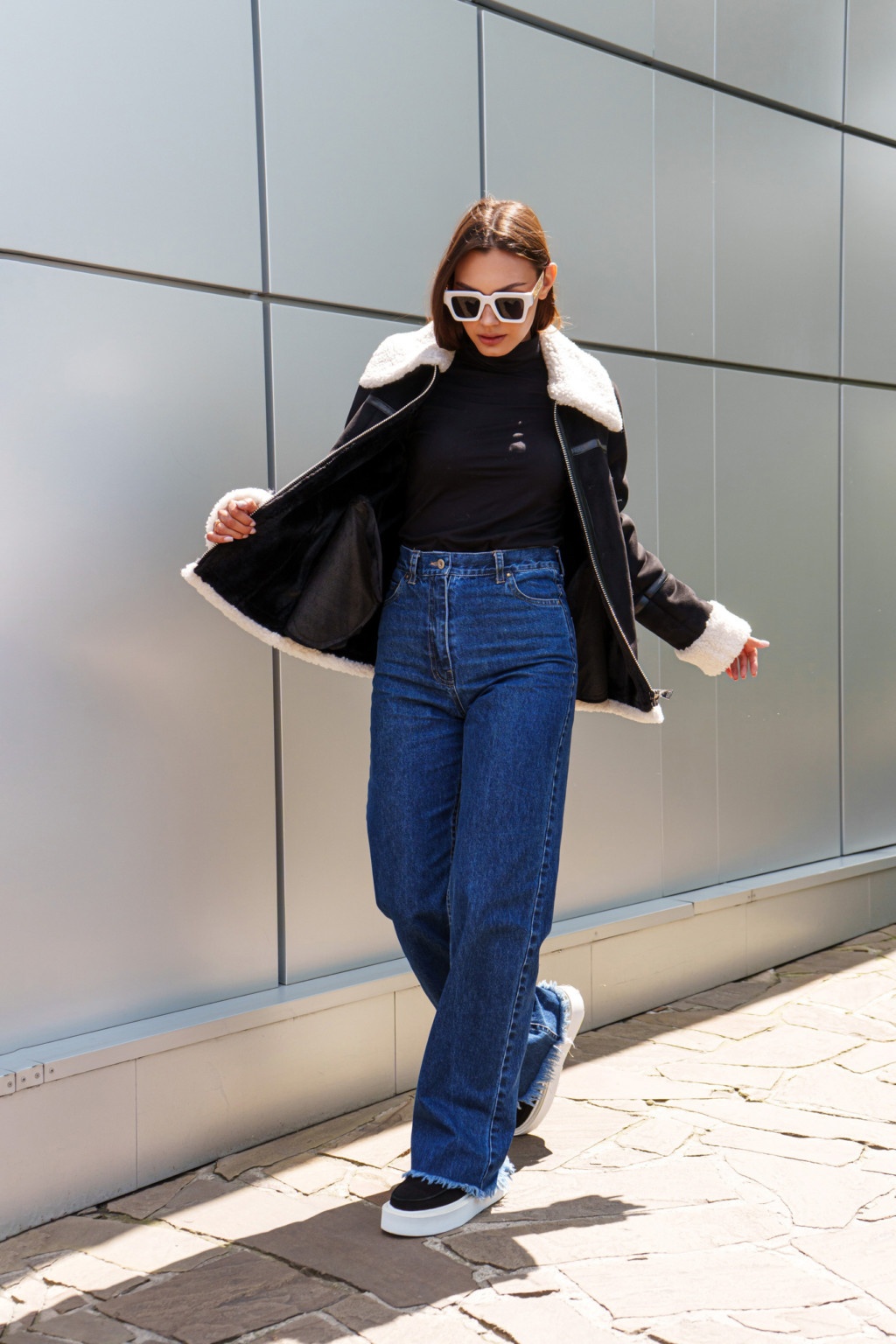 Зимняя дубленка Mila Nova Д-205  черный — изображение 2