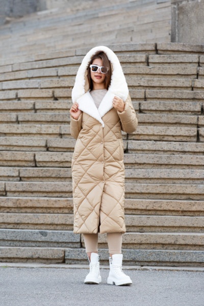 Зимнее пальто Mila Nova ПВ-319 кемел