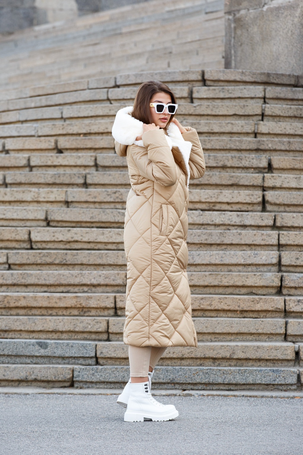 Зимнее пальто Mila Nova ПВ-319 кемел — изображение 6