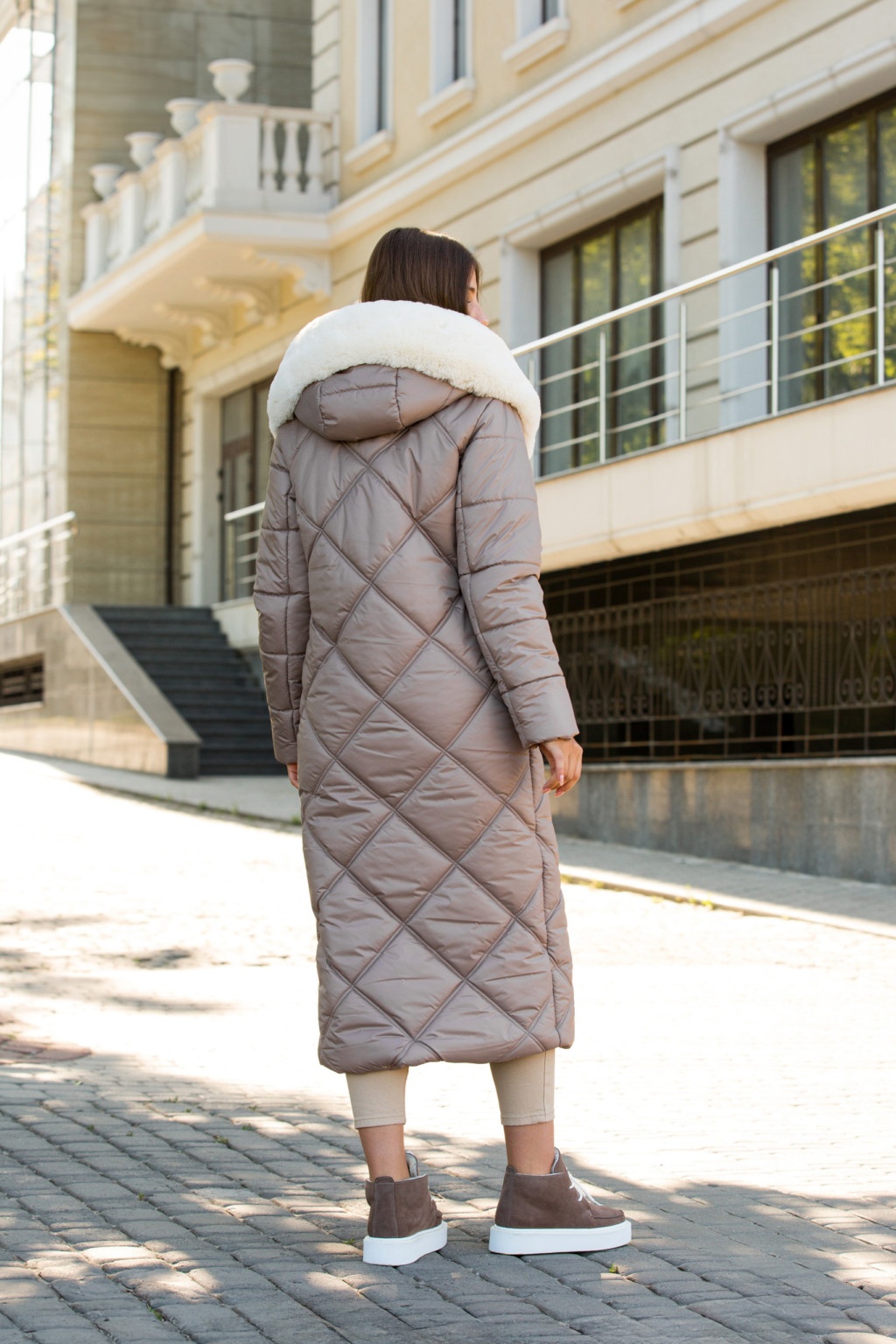 Зимнее пальто ПВ-319 капучино — изображение 5