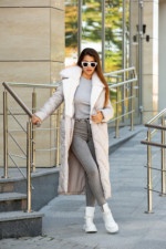 Зимнее пальто Mila Nova ПВ-318 молоко — изображение 7