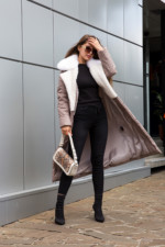 Зимнее пальто Mila Nova ПВ-318 капучино — изображение 6