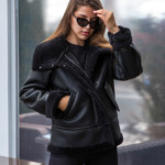 Зимняя дубленка Mila Nova Д-206 черный