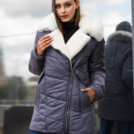 Зимняя куртка Mila Nova К-258 серый