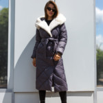 Зимнее пальто Mila Nova ПВ-319 серый