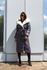 Зимнее пальто Mila Nova ПВ-319 серый