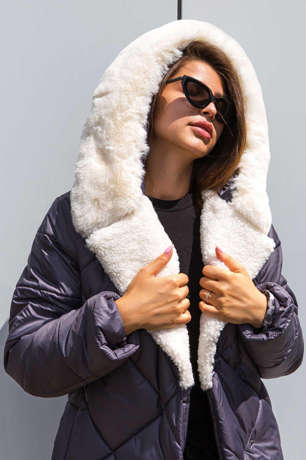 Зимнее пальто Mila Nova ПВ-319 серый — изображение 2