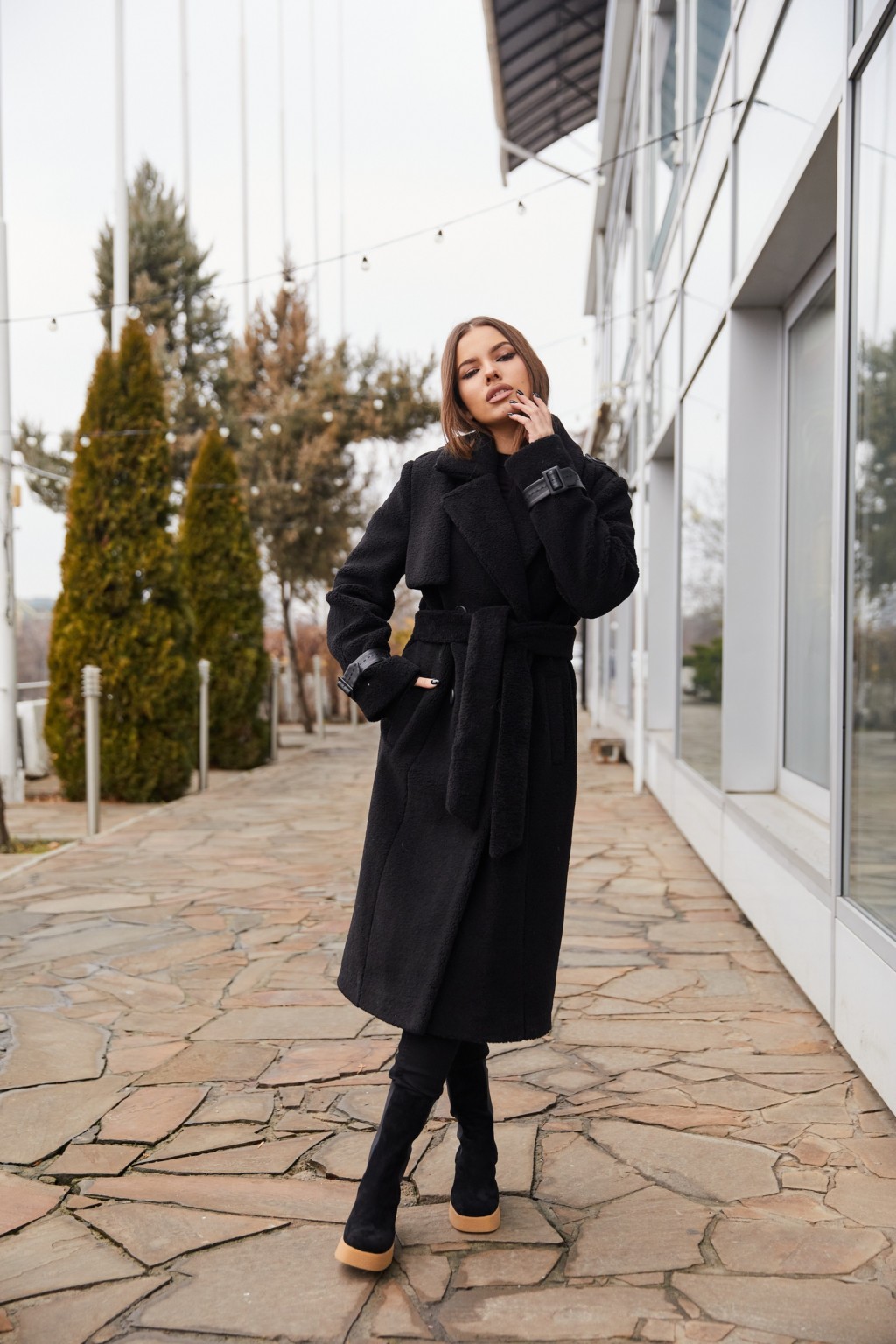 Зимнее пальто Mila Nova ПВ-191 черный — изображение 1