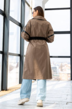 Демисезонный тренч Q-85 капучино+капучино — изображение 3