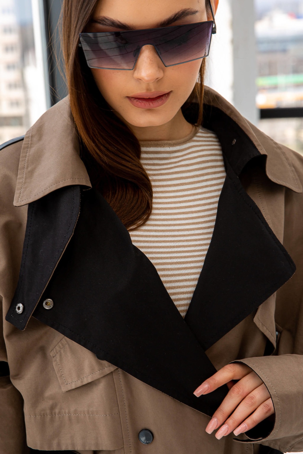 Демисезонный тренч Q-85 капучино+капучино — изображение 6