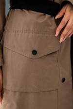 Демисезонный тренч Q-85 капучино+капучино — изображение 4