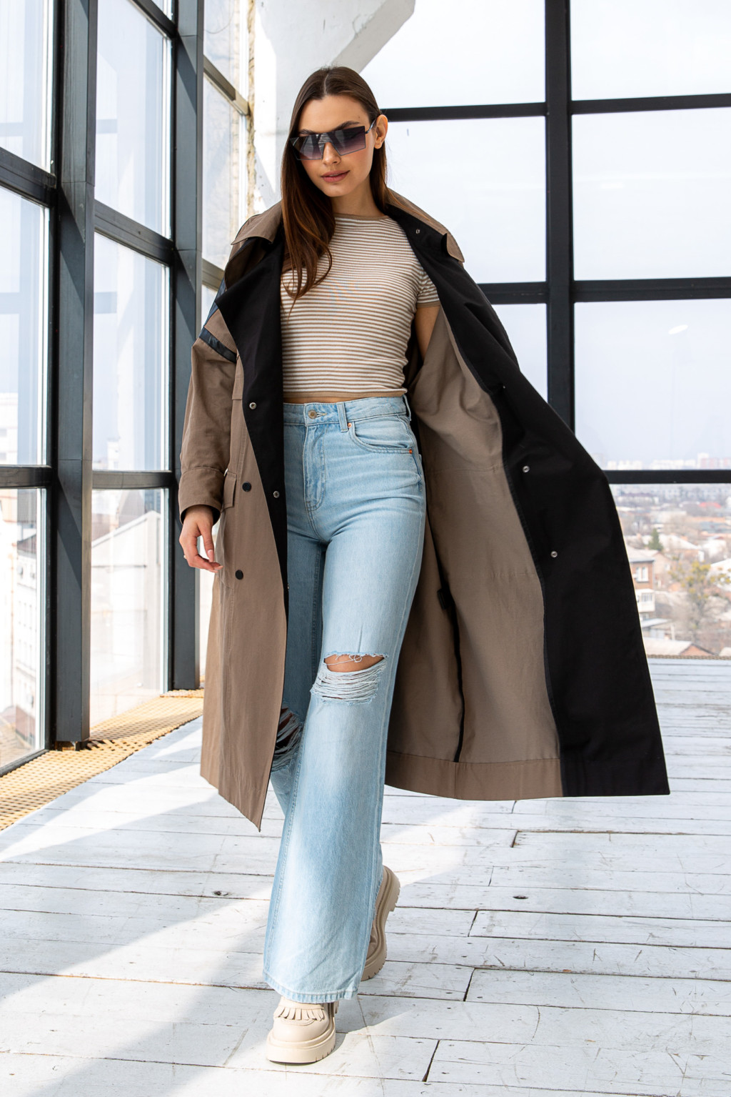 Демисезонный тренч Q-85 капучино+капучино — изображение 2