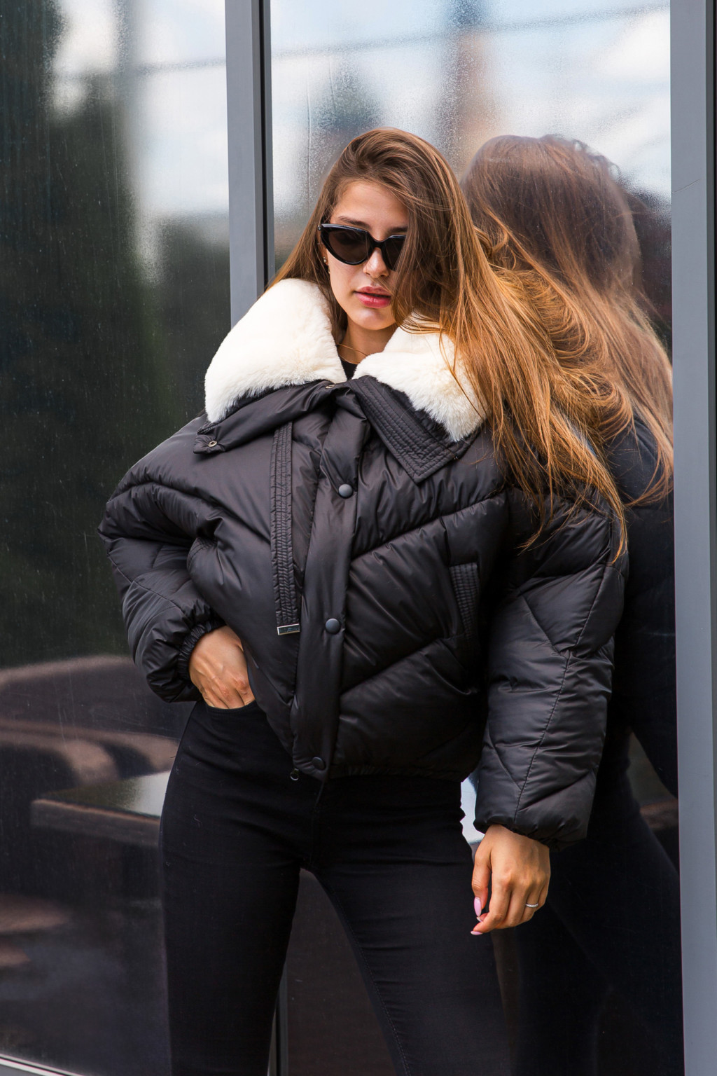 Зимняя куртка Mila Nova К-286 черный — изображение 3