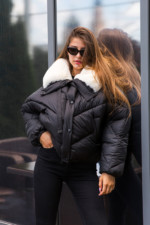 Зимняя куртка Mila Nova К-286 черный — изображение 3