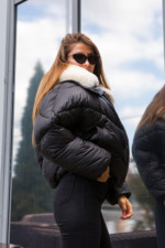 Зимняя куртка Mila Nova К-286 черный — изображение 5