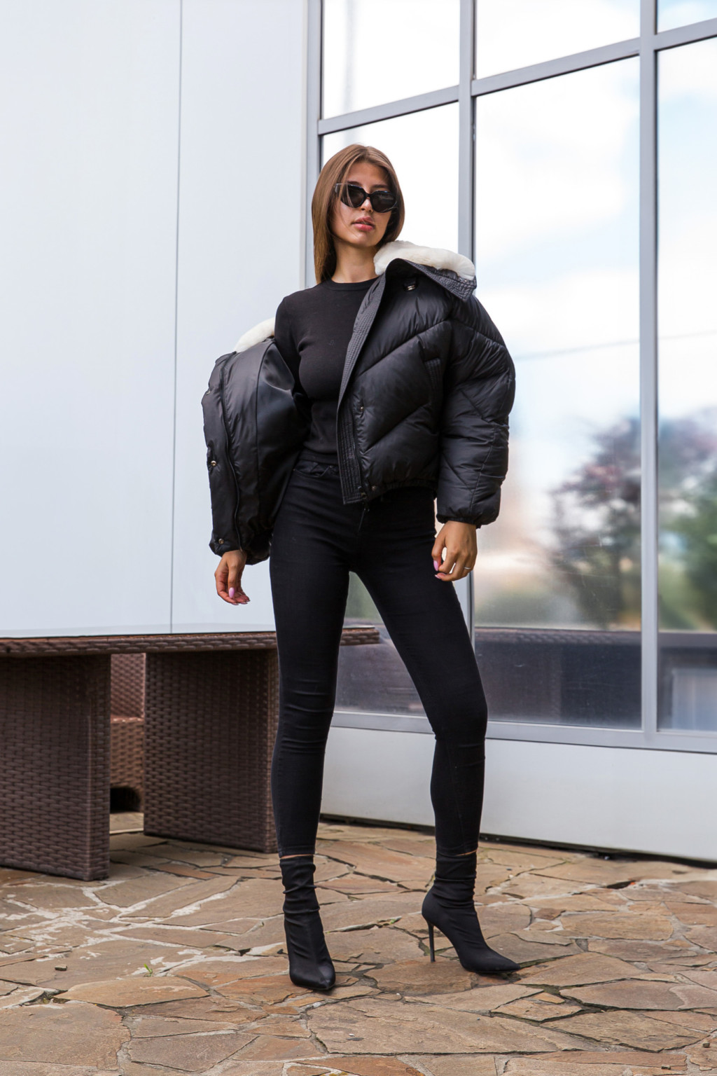 Зимняя куртка Mila Nova К-286 черный — изображение 4