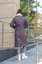 Зимнее пальто Mila Nova ПВ-318 серый — изображение 3