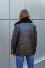 Зимняя куртка Mila Nova К-290 черный — изображение 4