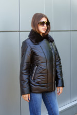 Зимняя куртка Mila Nova К-290 черный — изображение 5