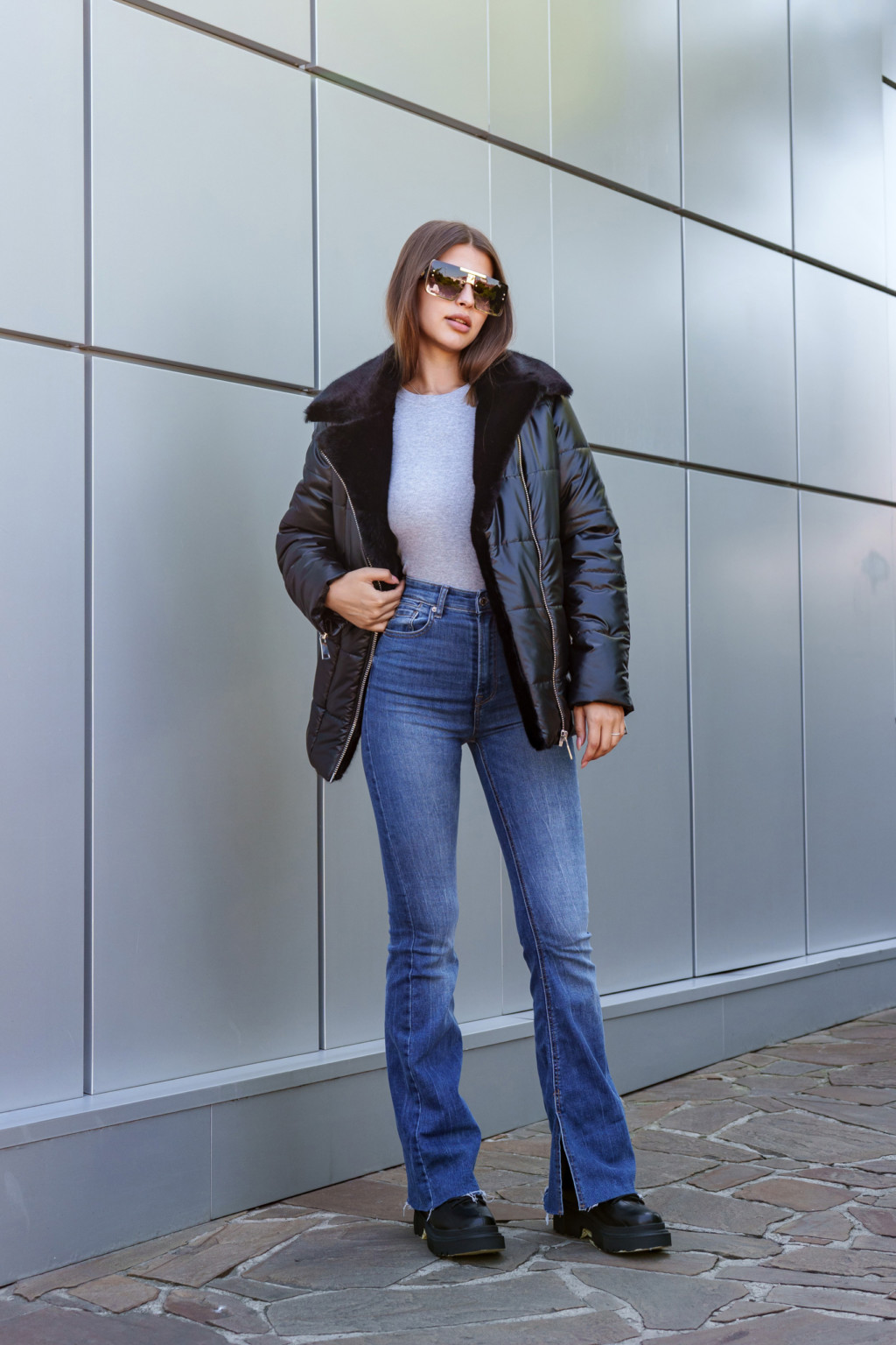 Зимняя куртка Mila Nova К-290 черный — изображение 6