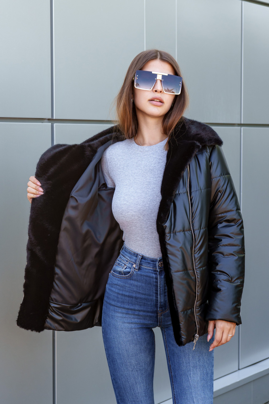 Зимняя куртка Mila Nova К-290 черный — изображение 7