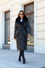 Зимнее пальто Mila Nova ПВ-318 черный+черный