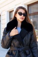 Зимнее пальто Mila Nova ПВ-318 черный+черный — изображение 2