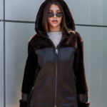 Зимняя Дубленка Mila Nova Д-207  шоколад