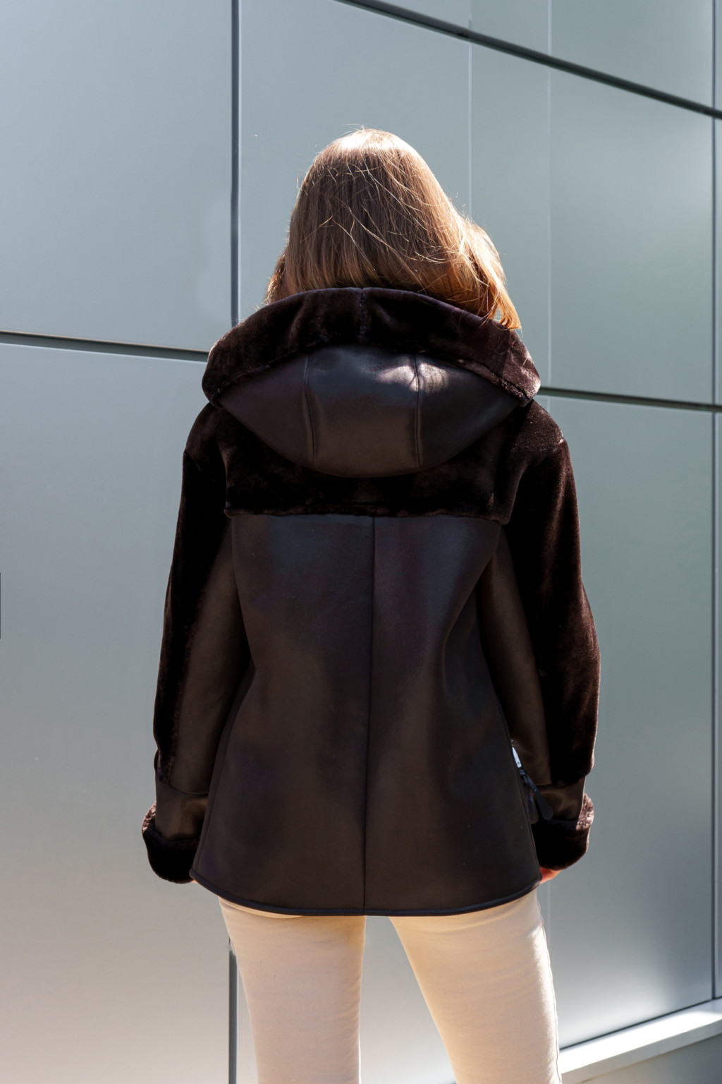 Зимняя Дубленка Mila Nova Д-207  шоколад — изображение 3