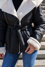 Зимняя куртка Mila Nova К-288 черный — изображение 6